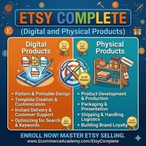 ETSY Complete ( Digital and Physical products)